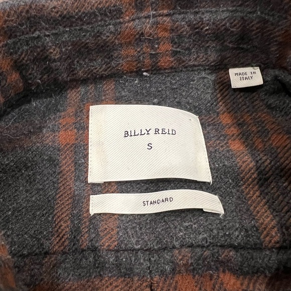 Billy Reid Small Standard Fit Made in Italy Classic Soft Cotton Button Shirt - Picture 5 of 6